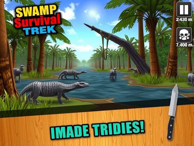 Swamp Survival Trek Game Screenshot